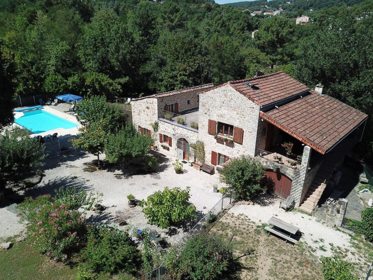 Villa Mas Le Corbery à Largentière Extérieur photo